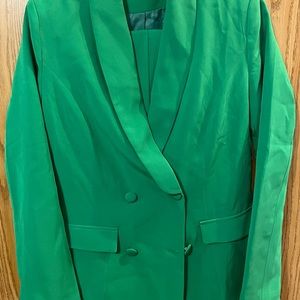 SHEIN Belted blazer and pants,size small pure green